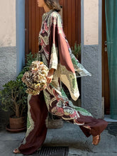 Pantalones anchos y holgados con estampado de flores de estilo retro